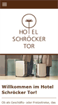 Mobile Screenshot of hotel-schroecker-tor.de