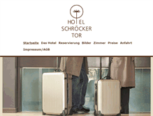 Tablet Screenshot of hotel-schroecker-tor.de